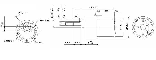 JC-35L Series Gear Head Motor