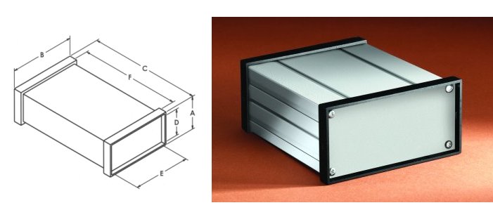 Small Metal Electronics Enclosures  Extruded Aluminum Box