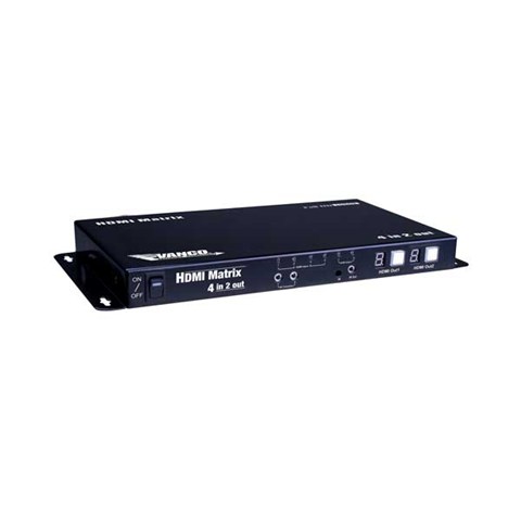 HDMI® 4x2 Matrix Selector Switch with IR Control