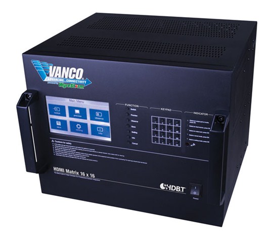 Vanco Powered by WyreStorm HDMI® 16 x 16 HDBaseT Matrix